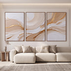 Quadro Decorativo Linhas de Champagne - Trio
