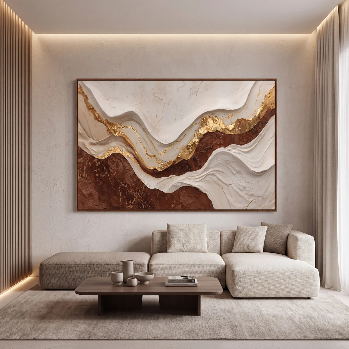 Quadro Decorativo Canyon de Bronze - 1 Peça