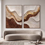 Quadro Decorativo Canyon de Bronze - Dupla