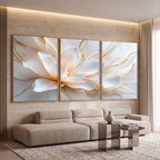 Quadro Decorativo Flor de Alabastro - Trio