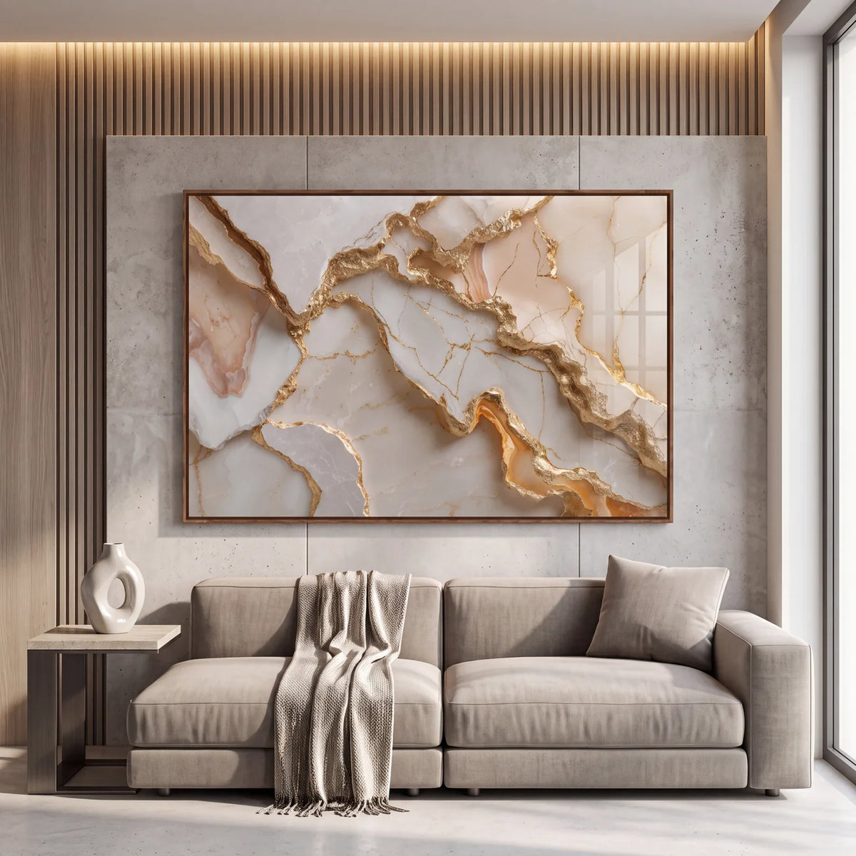 Quadro Decorativo Névoa Rosé - 1 Peça