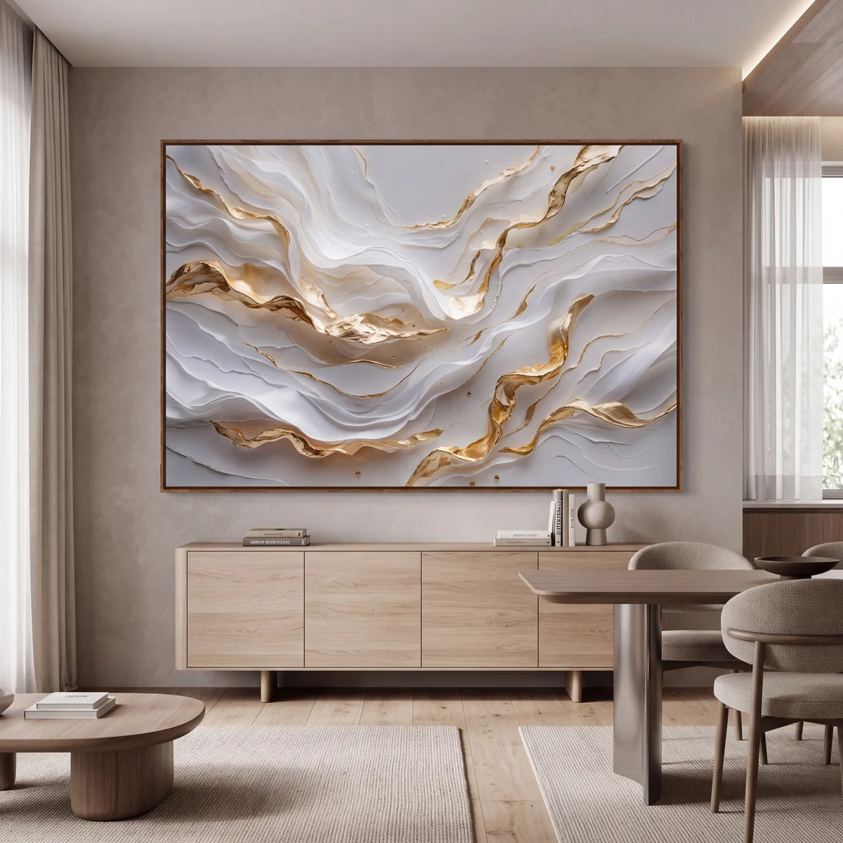 Quadro Decorativo Ramo de Linho - 1 Peça