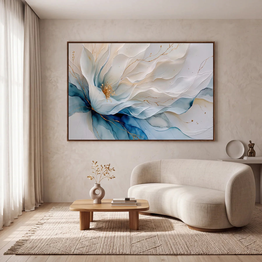 Quadro Decorativo Folhas de Bronze