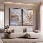 Quadro Decorativo Campos de Âmbar - Dupla