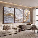 Quadro Decorativo Campos de Âmbar - Trio