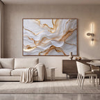Quadro Decorativo Estratos de Areia - 1 Peça