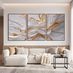 Quadro Decorativo Estratos de Areia - Trio