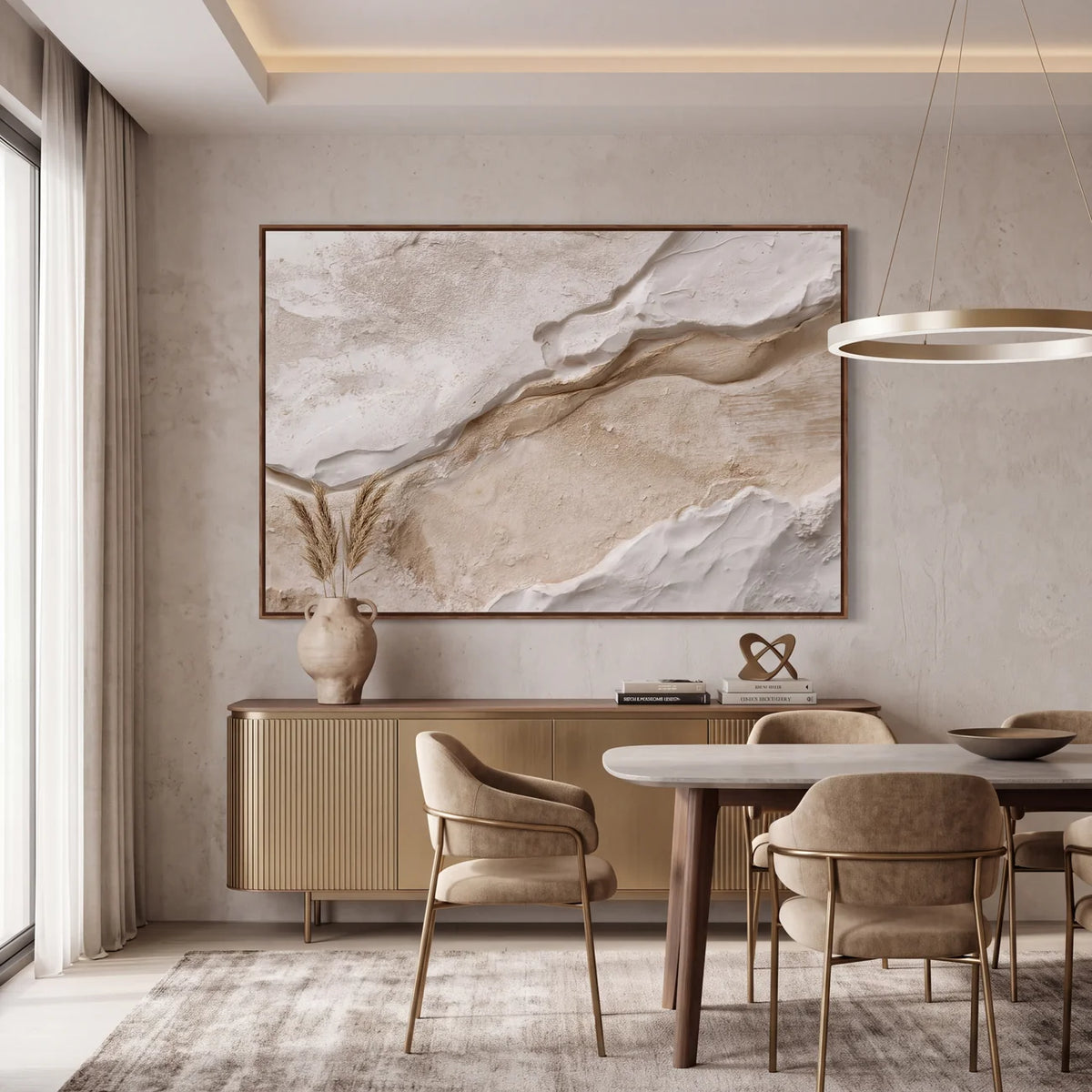 Quadro Decorativo Pedra de Cacau - 1 Peça