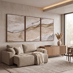 Quadro Decorativo Pedra de Cacau - Trio