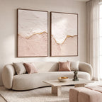 Quadro Decorativo Nuvem de Taupe - Dupla
