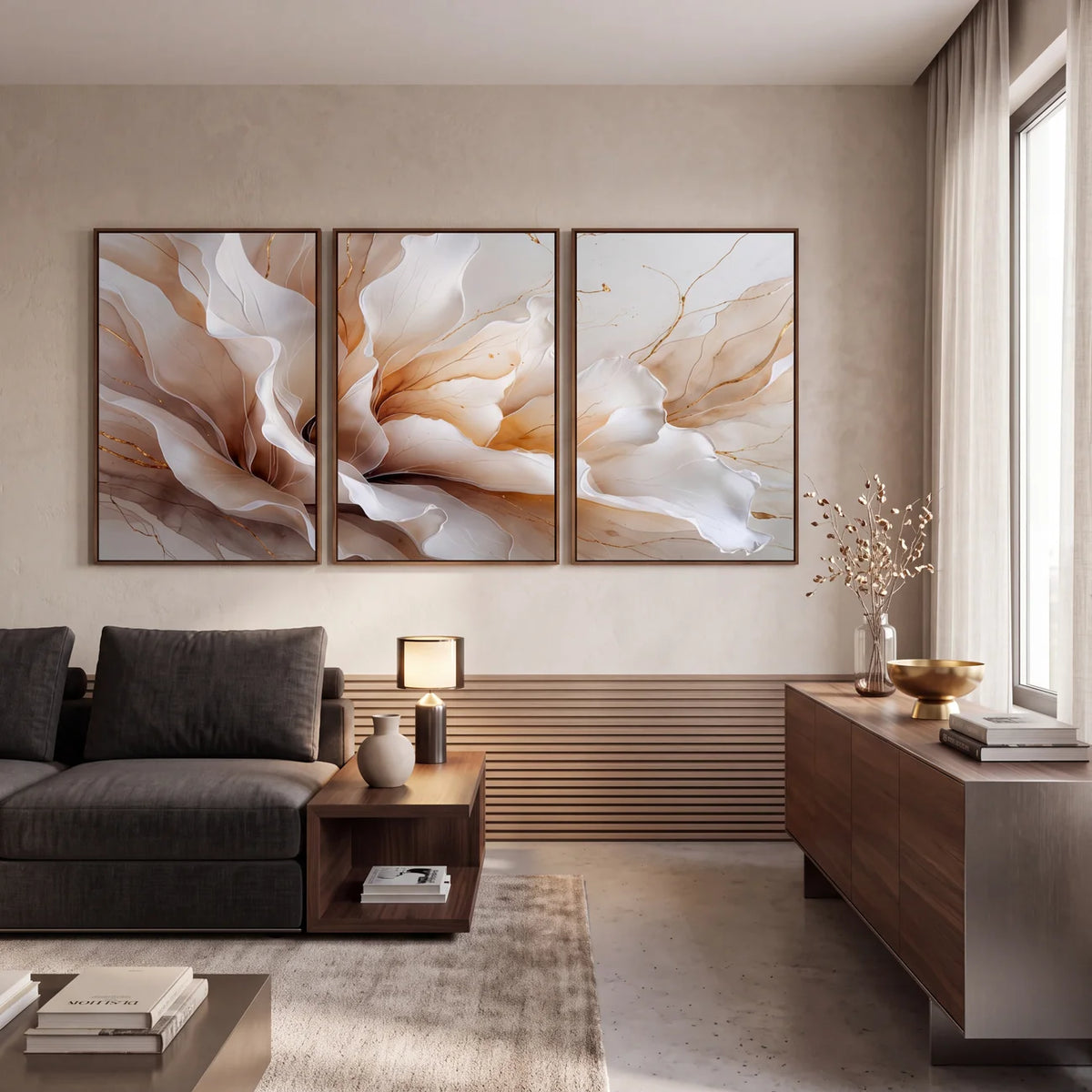 Quadro Decorativo Pétala de Seda