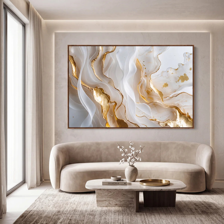 Quadro Decorativo Veios de Ouro
