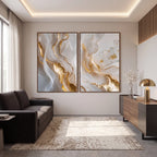 Quadro Decorativo Veios de Ouro