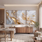 Quadro Decorativo Veios de Ouro