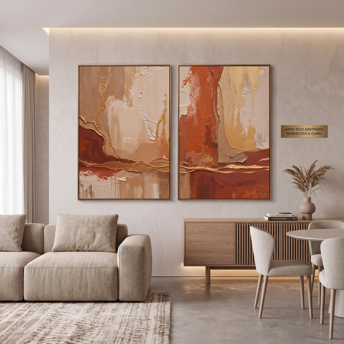 Quadro Decorativo Canyon Terracota