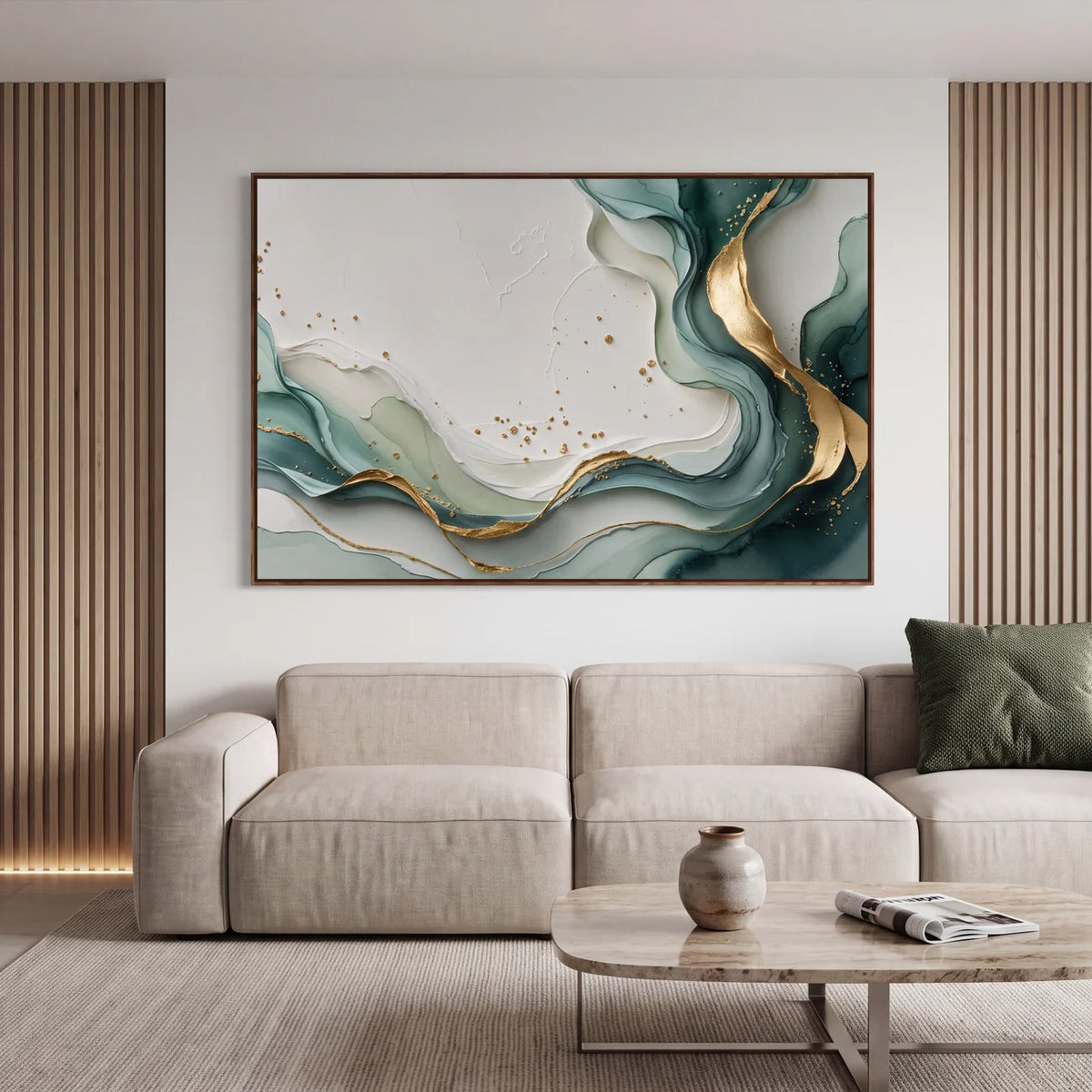 Quadro Decorativo Maré Esmeralda