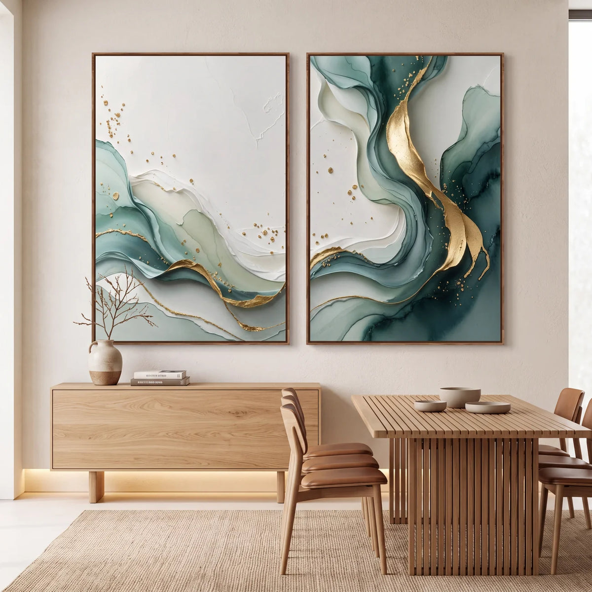 Quadro Decorativo Maré Esmeralda