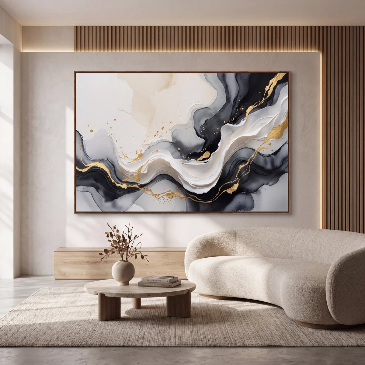 Quadro Decorativo Onda de Ônix