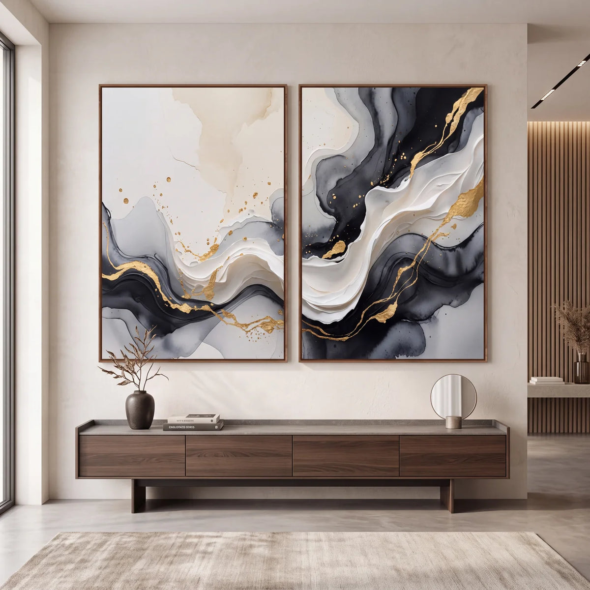 Quadro Decorativo Onda de Ônix