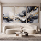 Quadro Decorativo Onda de Ônix