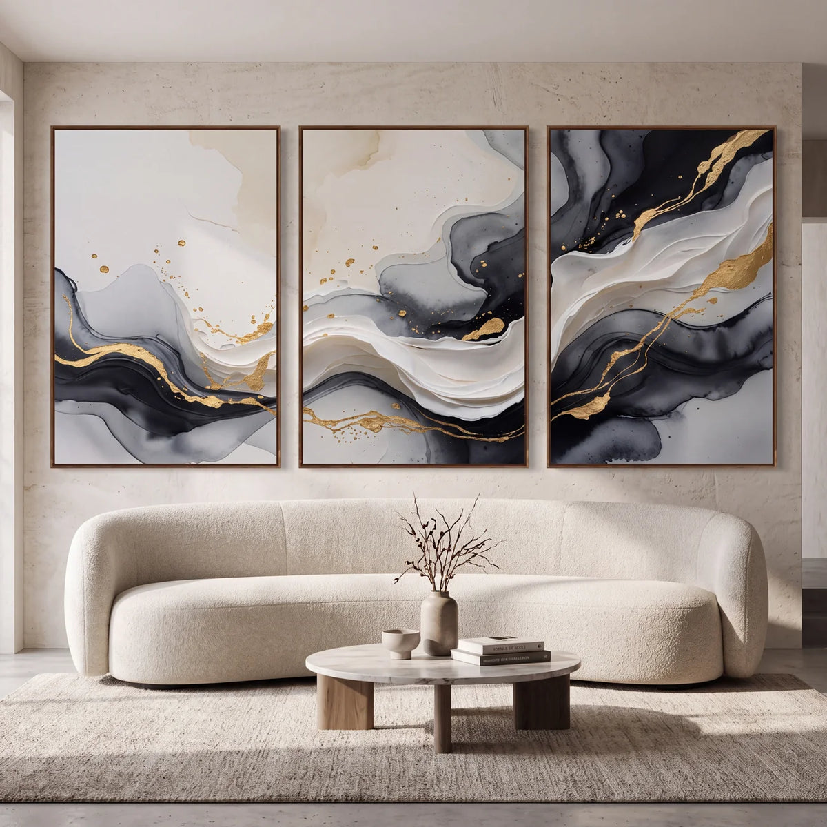 Quadro Decorativo Onda de Ônix