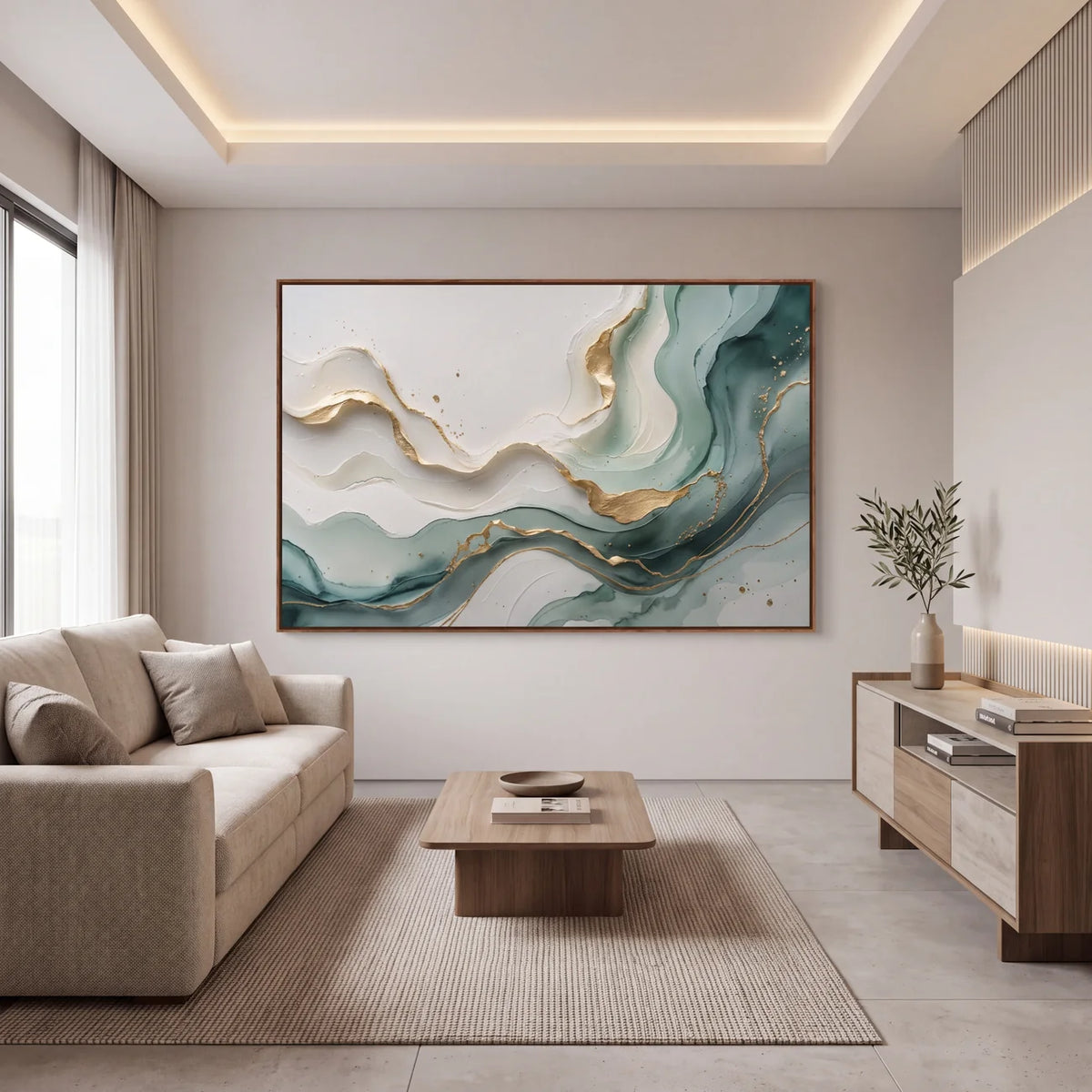 Quadro Decorativo Maré de Jade