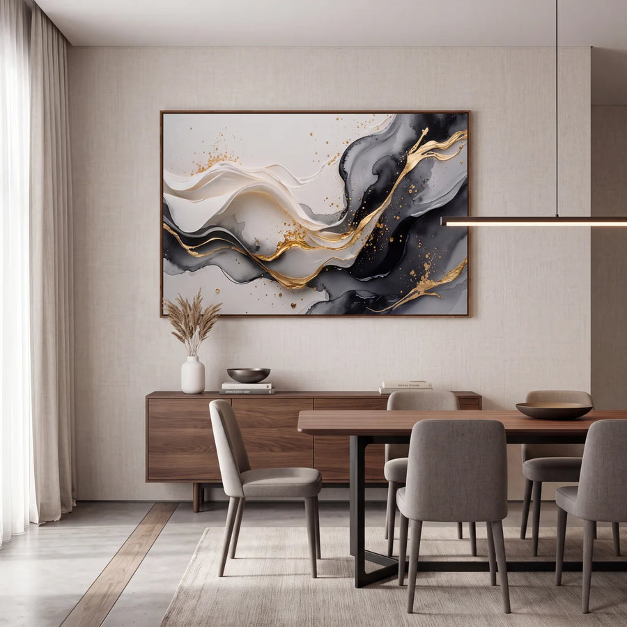 Quadro Decorativo Veios de Ônix II