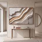 Quadro Decorativo Estratos de Marfim
