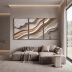 Quadro Decorativo Estratos de Marfim
