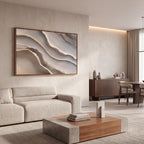 Quadro Decorativo Relevo de Linho
