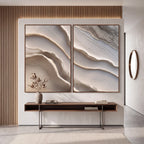 Quadro Decorativo Relevo de Linho