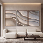 Quadro Decorativo Relevo de Linho