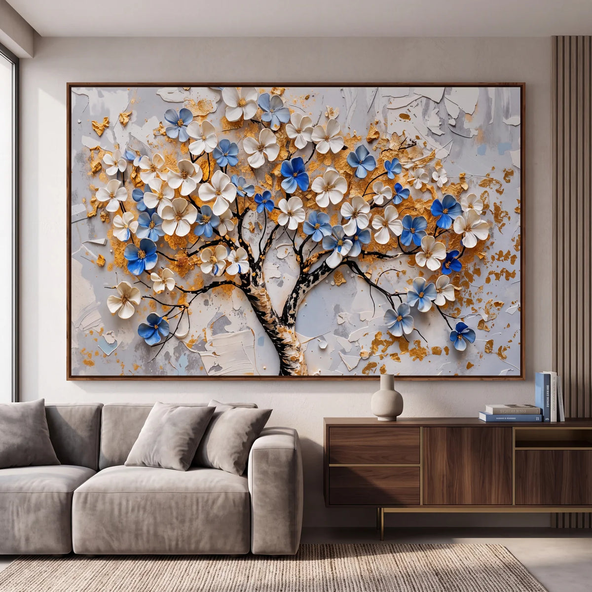 Quadro Decorativo Árvore da Vida Safira