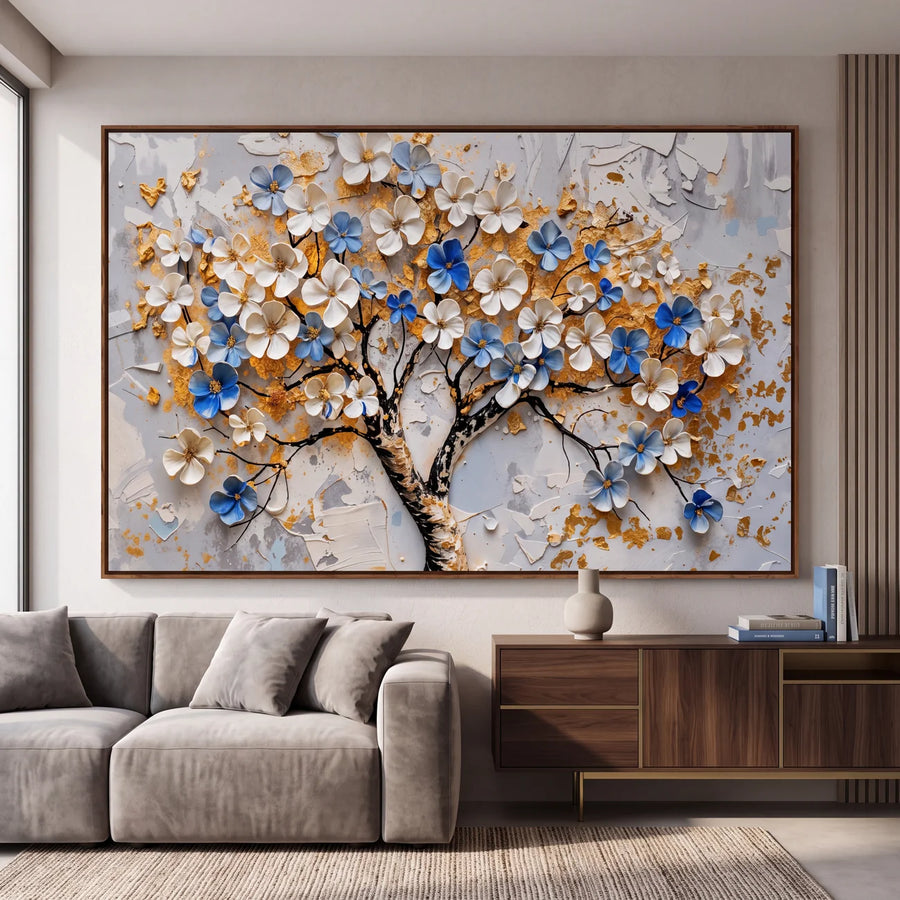 Quadro Decorativo Árvore da Vida Safira