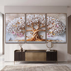 Quadro Decorativo Árvore da Vida Rosé