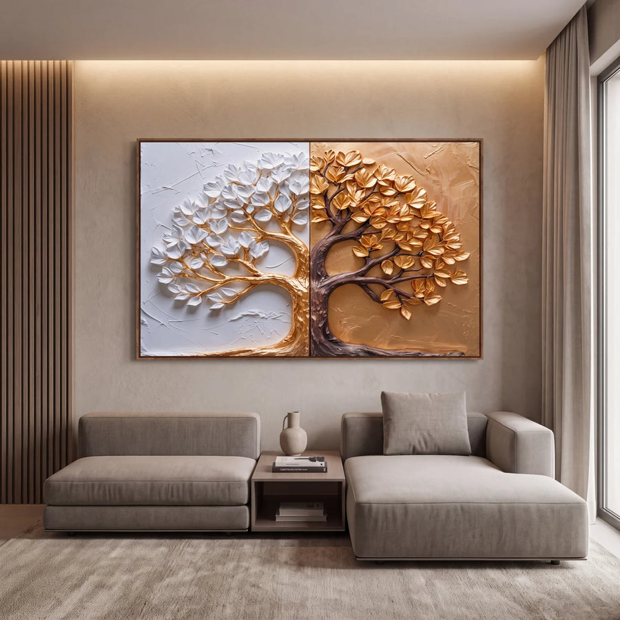 Quadro Decorativo Árvore da Vida Dualidade