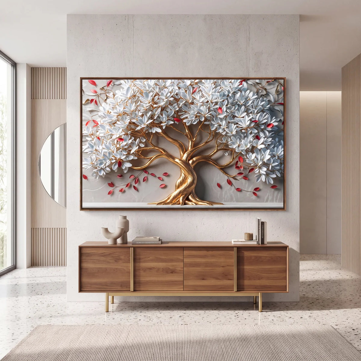 Quadro Decorativo Árvore da Vida Rubra
