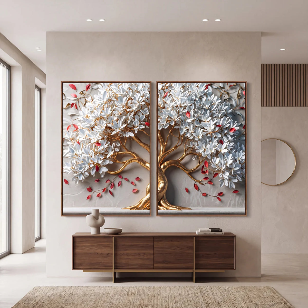 Quadro Decorativo Árvore da Vida Rubra