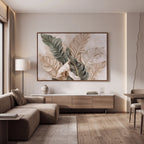Quadro Decorativo Folhas de Bananeira Natural