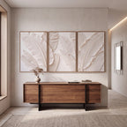 Quadro Decorativo Folhas de Bananeira em Relevo