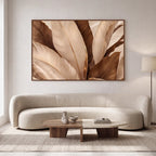 Quadro Decorativo Folhas de Bananeira Nogueira