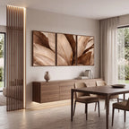 Quadro Decorativo Folhas de Bananeira Nogueira