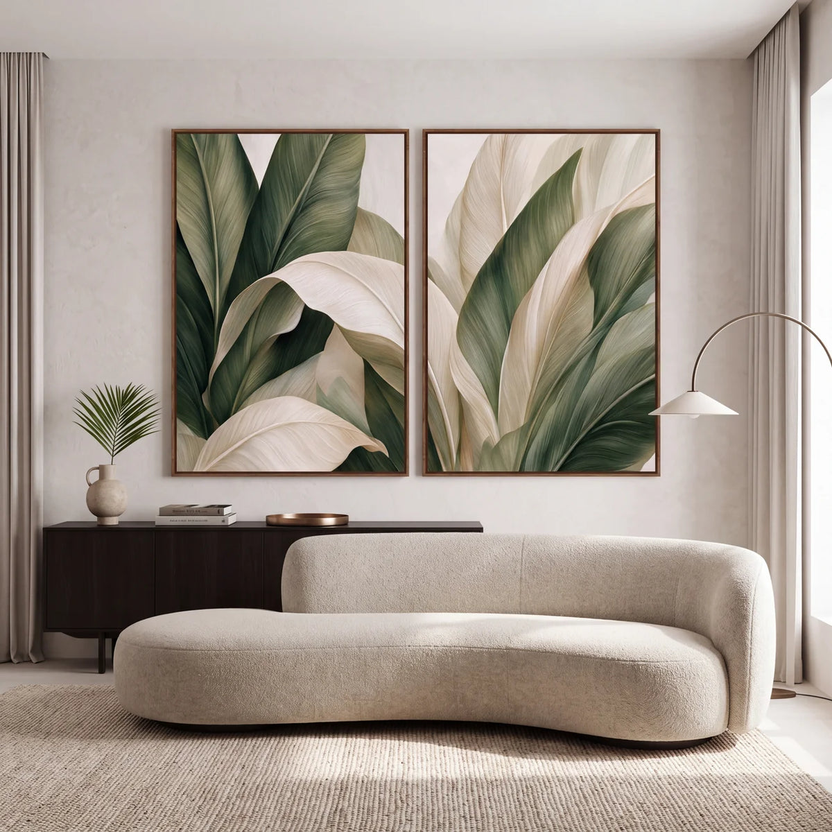Quadro Decorativo Folhas de Bananeira Floresta