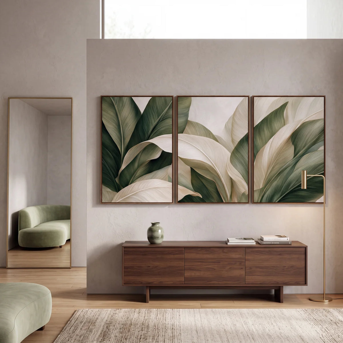 Quadro Decorativo Folhas de Bananeira Floresta