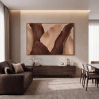 Quadro Decorativo Folhas de Bananeira Cacau