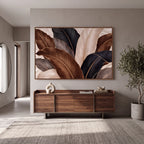 Quadro Decorativo Folhas de Bananeira Noturnas