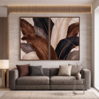 Quadro Decorativo Folhas de Bananeira Noturnas