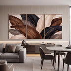Quadro Decorativo Folhas de Bananeira Noturnas