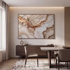 Quadro Decorativo Veios de Âmbar