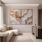 Quadro Decorativo Veios de Âmbar